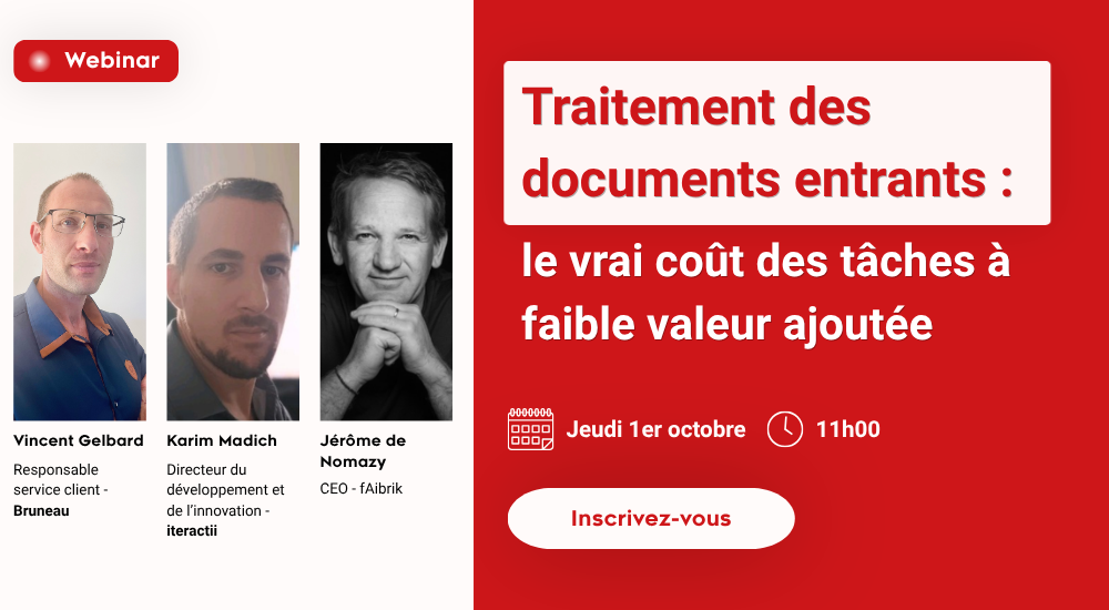 Processamento de documentos recebidos: webinar no dia 1 de outubro