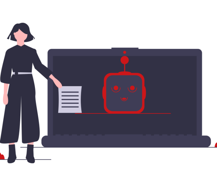 service client – le collaborateur digital service client - 90 % des questions habituelles sont comprises par notre système